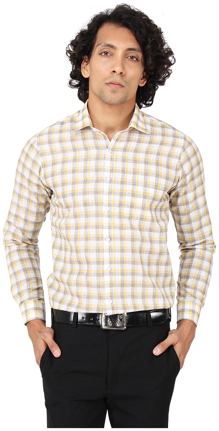 

Maharaja Men Slim fit Formal Shirt - Yellow