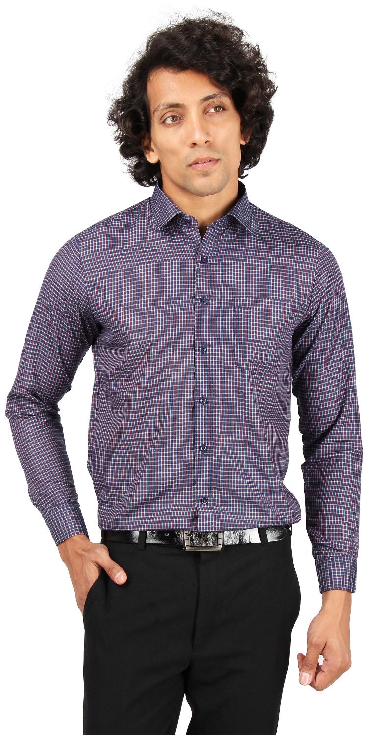 

Maharaja Men Slim fit Formal Shirt - Blue
