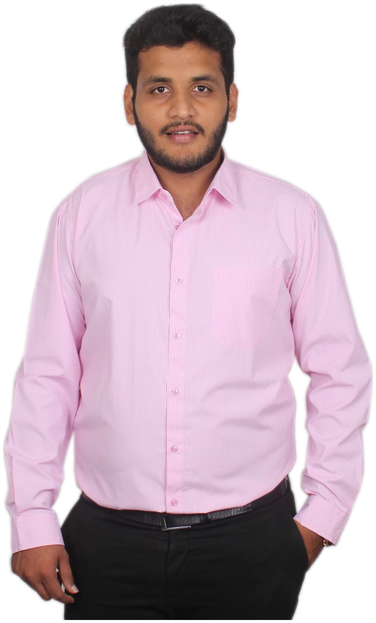 

Maharaja Men Slim fit Formal Shirt - Pink