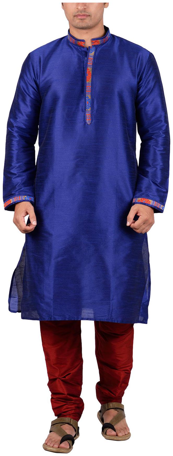 

Maharaja Men s Silk Ethnic Kurta Pyjama Set