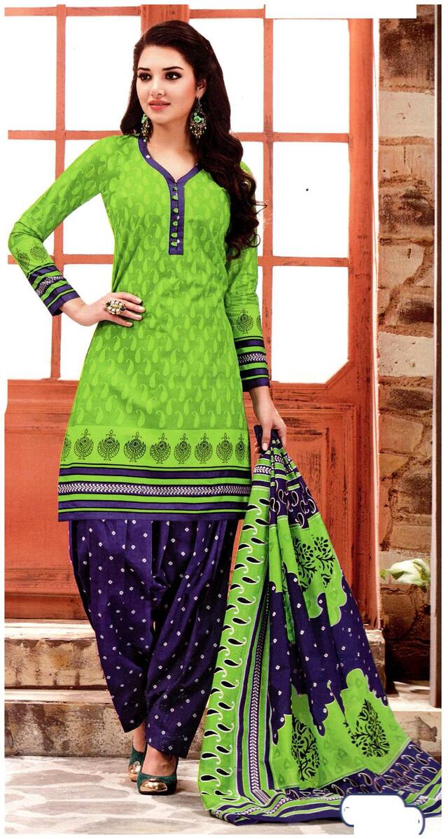 MAHATI printed cotton unstitched salwar suit with cotton dupatta