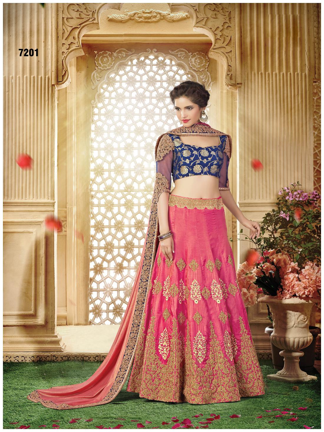 

Mahotsav Pink Color Silk Fabric Lehenga -7201