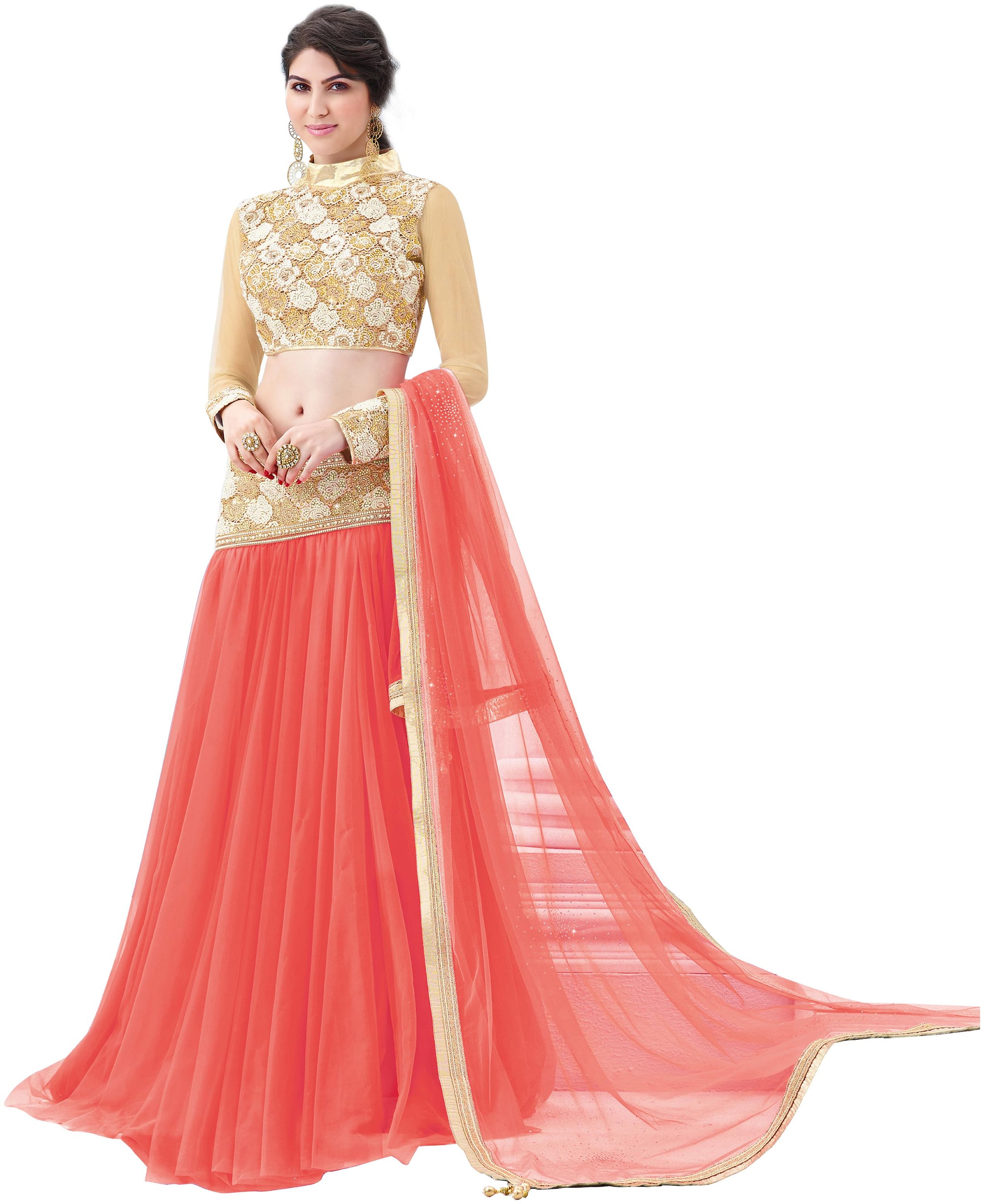 

Mahotsav saree lehnga Choli Blue Net