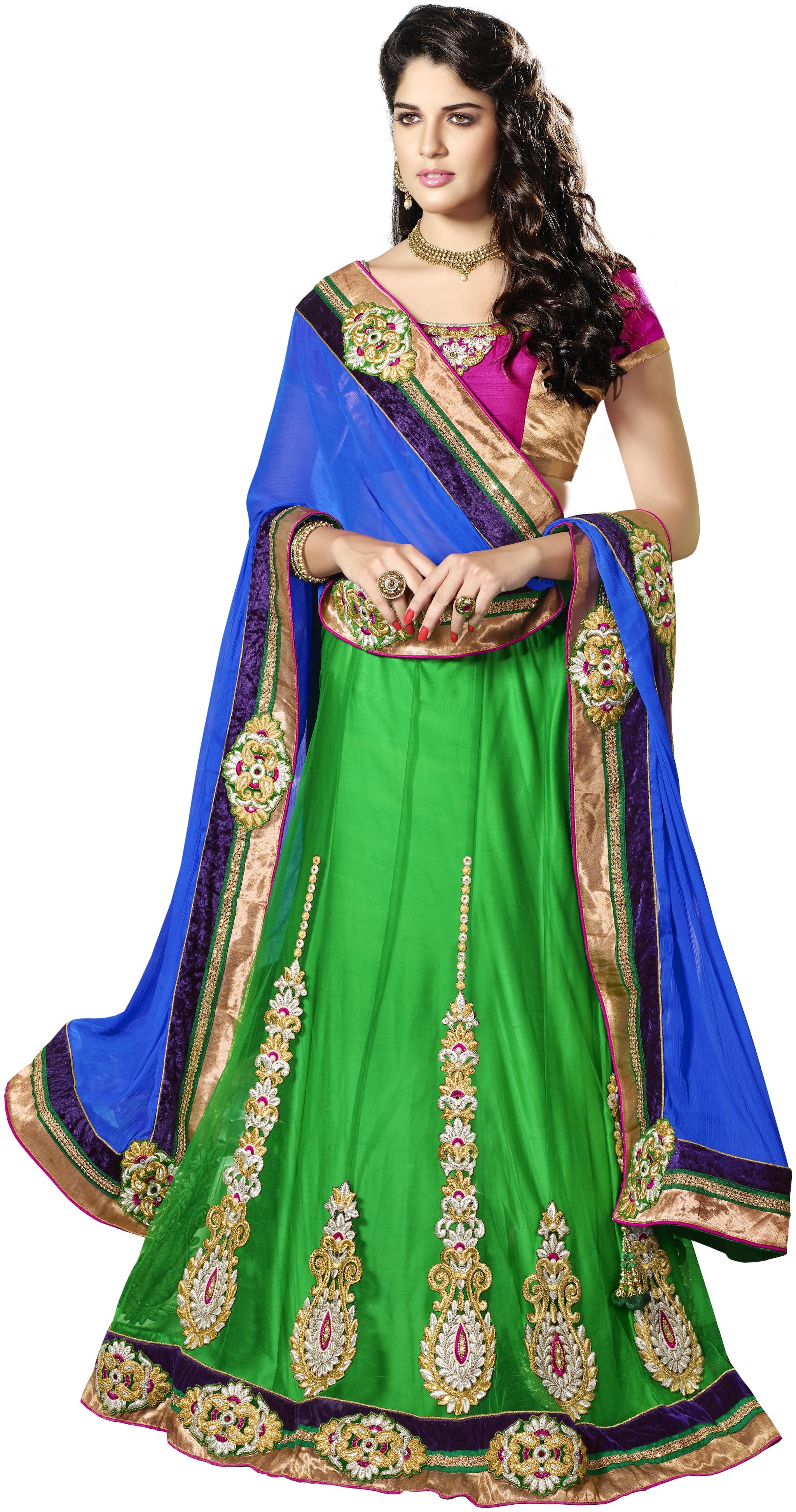 

Mahotsav saree lehnga Choli Beige Net