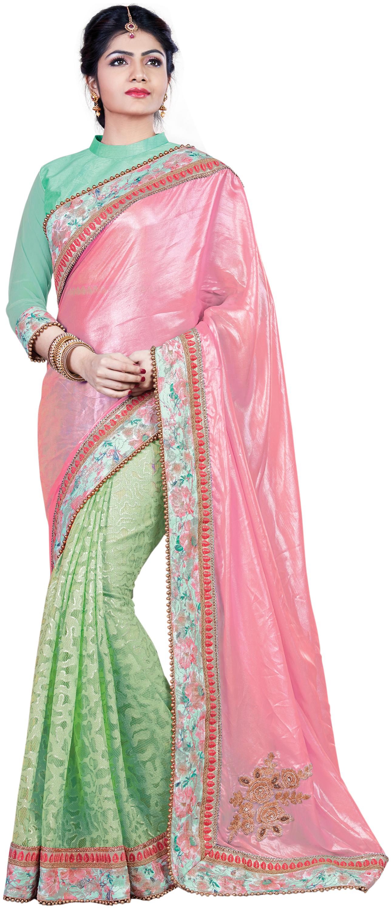 

Mahotsav Saree Silk pink Saree