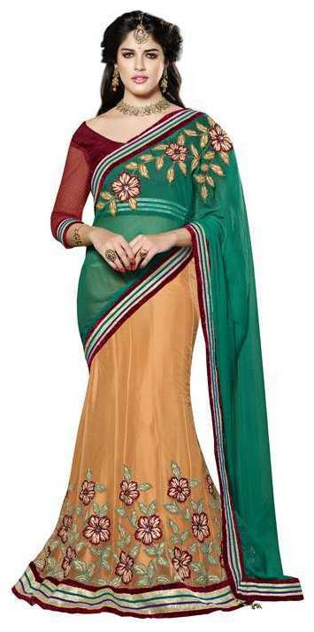 

Mahotsav saree lehnga Choli Yellow Net