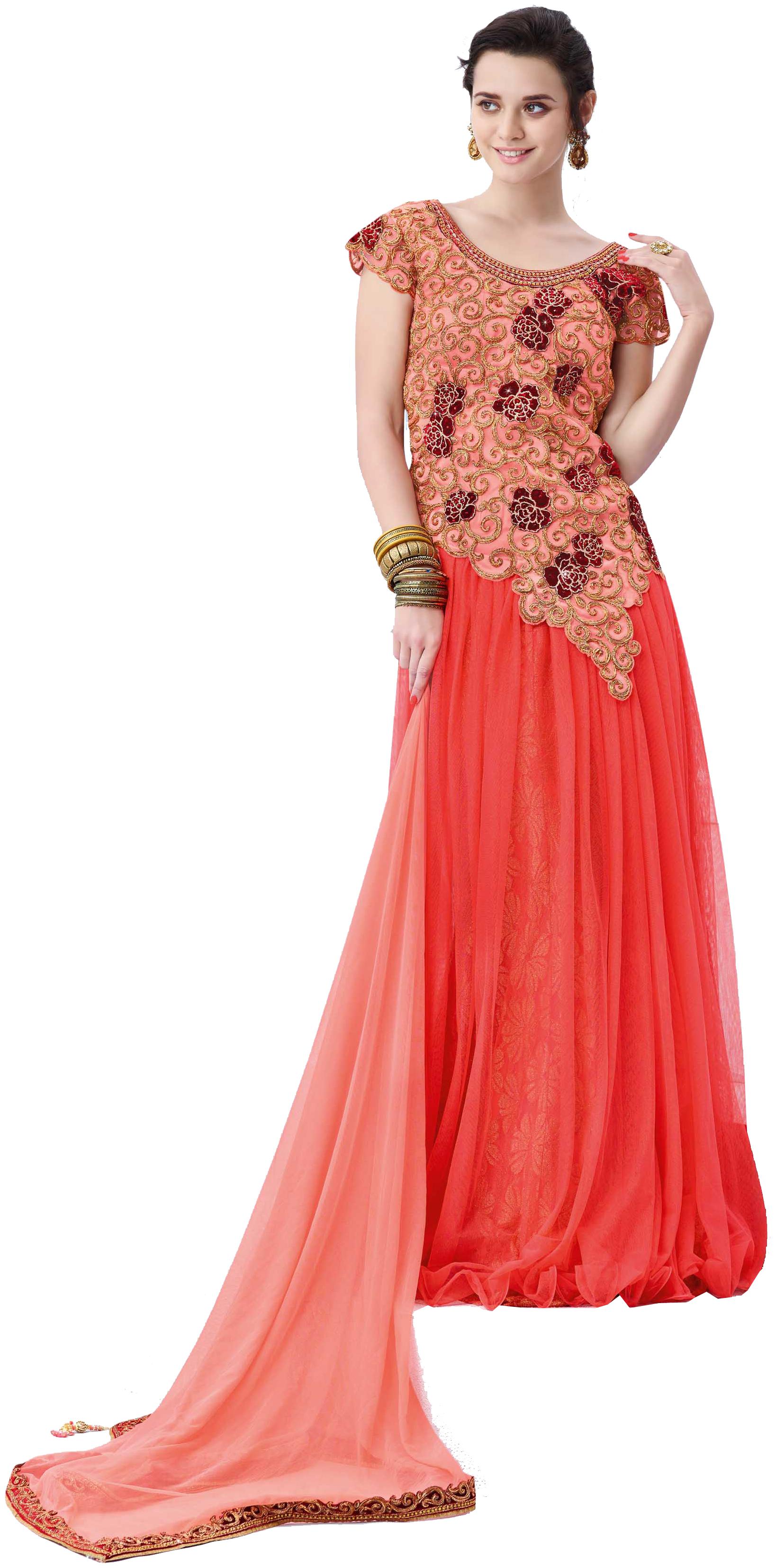 

Mahotsav saree lehnga Choli Beige Net Net Jacquard
