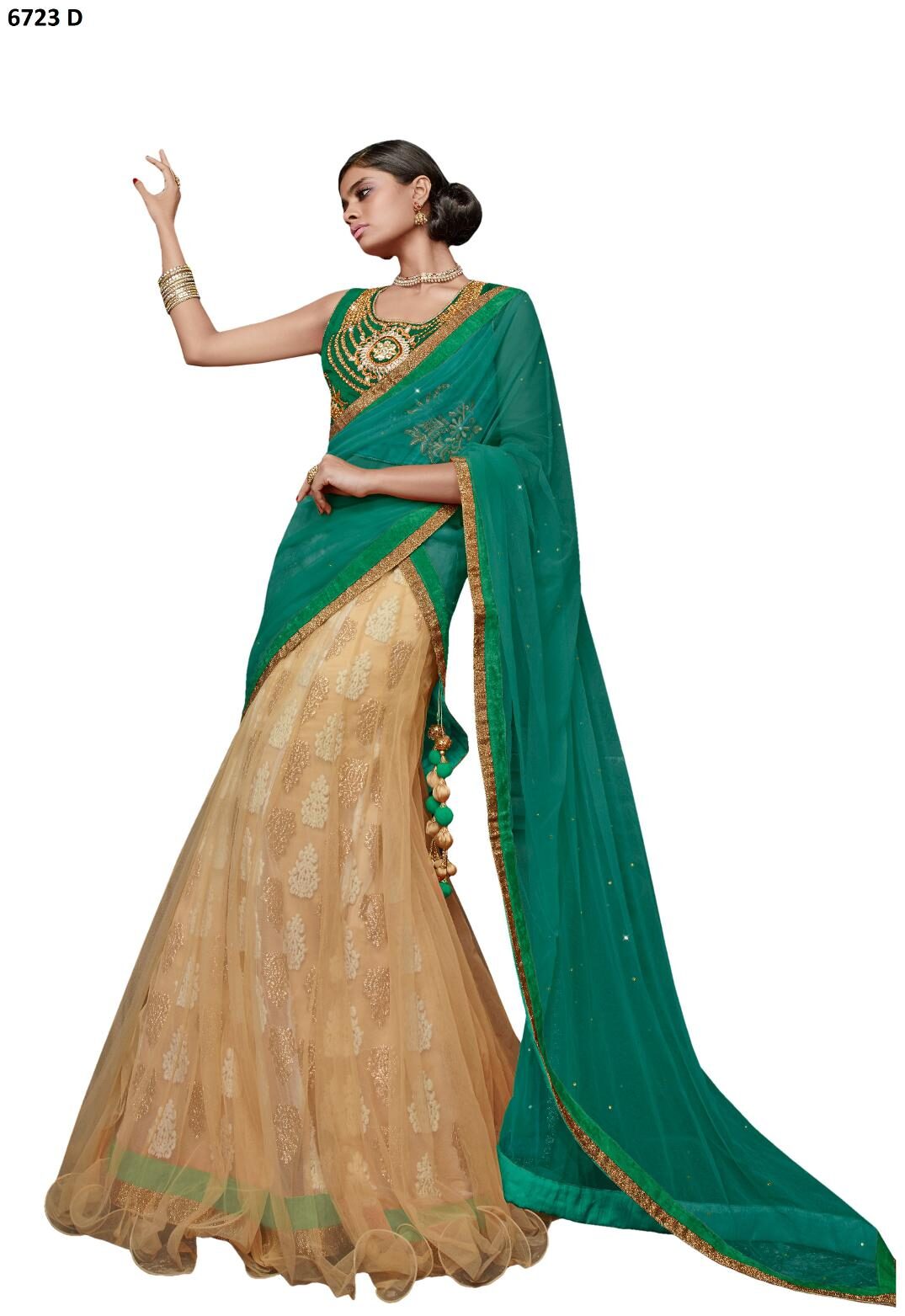 

Mahotsav saree lehnga Choli Multi Jacquard Silk
