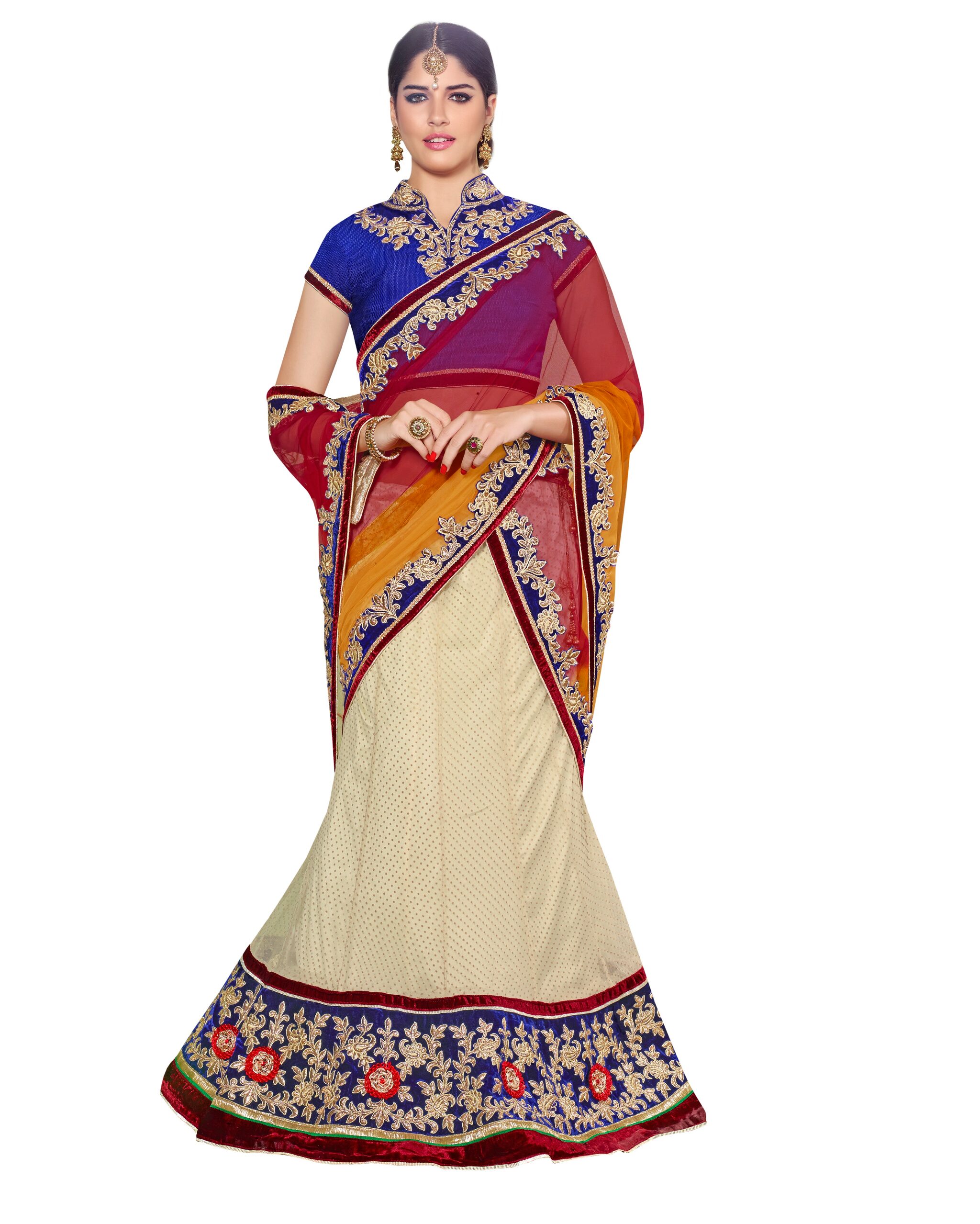 

Mahotsav saree lehnga Choli Green Jacquard