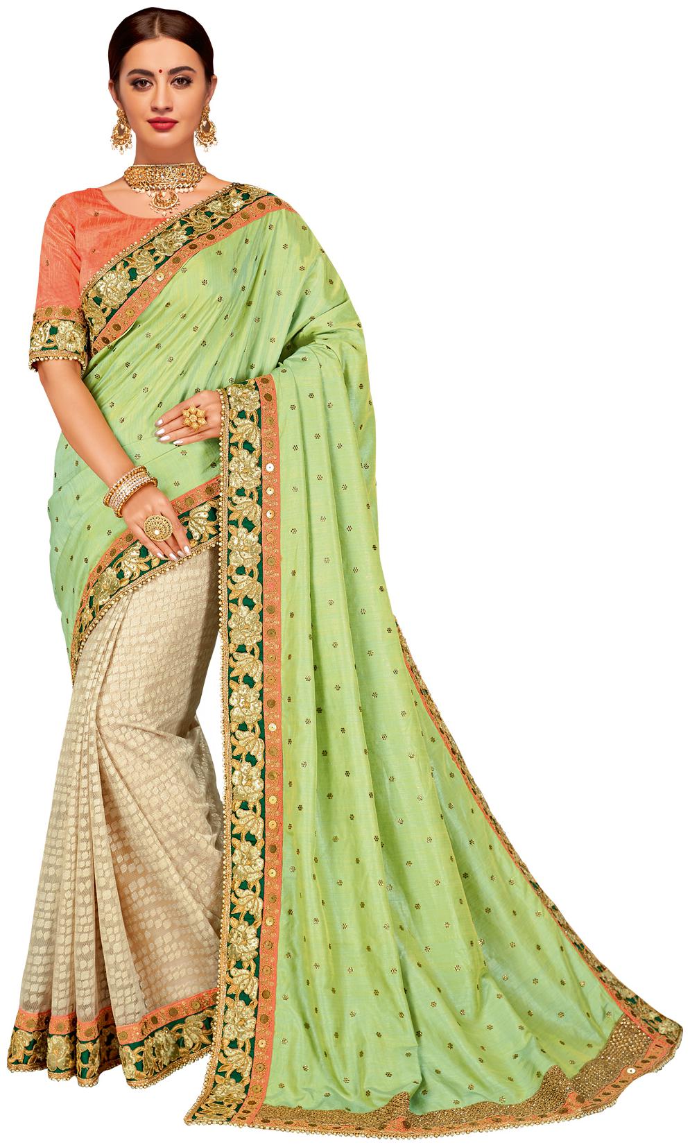 

Mahotsav Women Multi Georgette Embroidered Saree