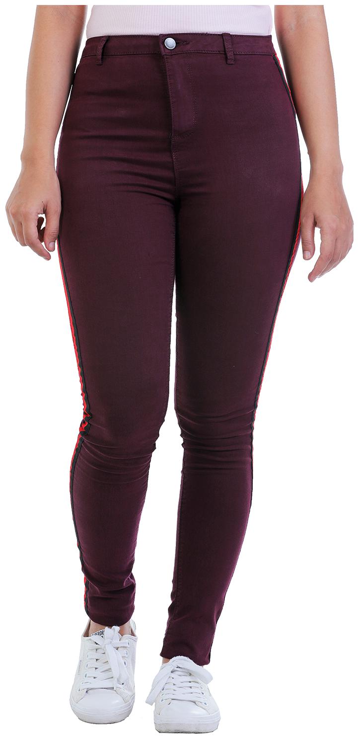 

Malachi Women Maroon Skinny fit Jeans
