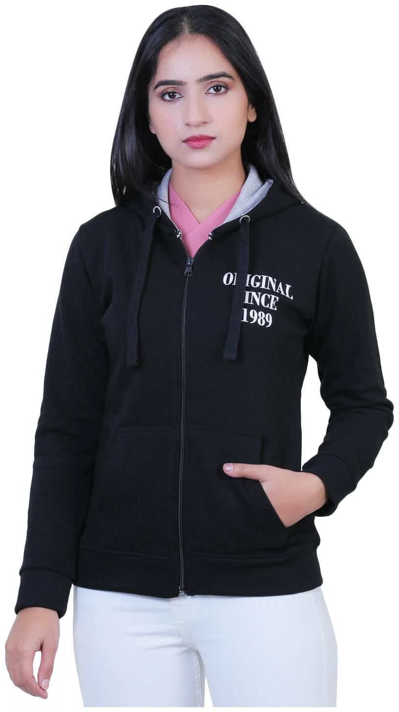 

Malachi Women Solid Sweatshirt - Black