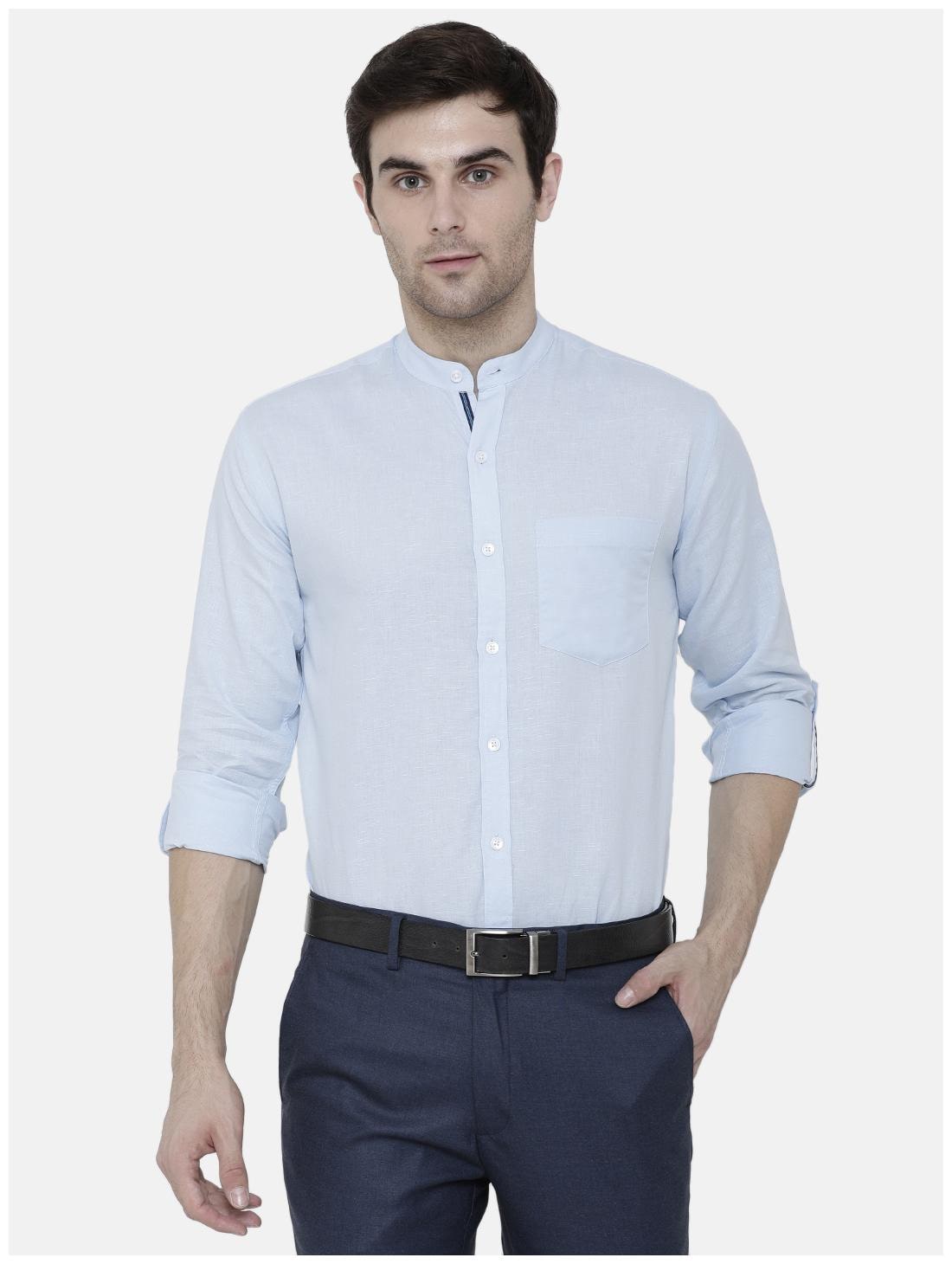

Linen Club Men Regular fit Formal Shirt - Blue