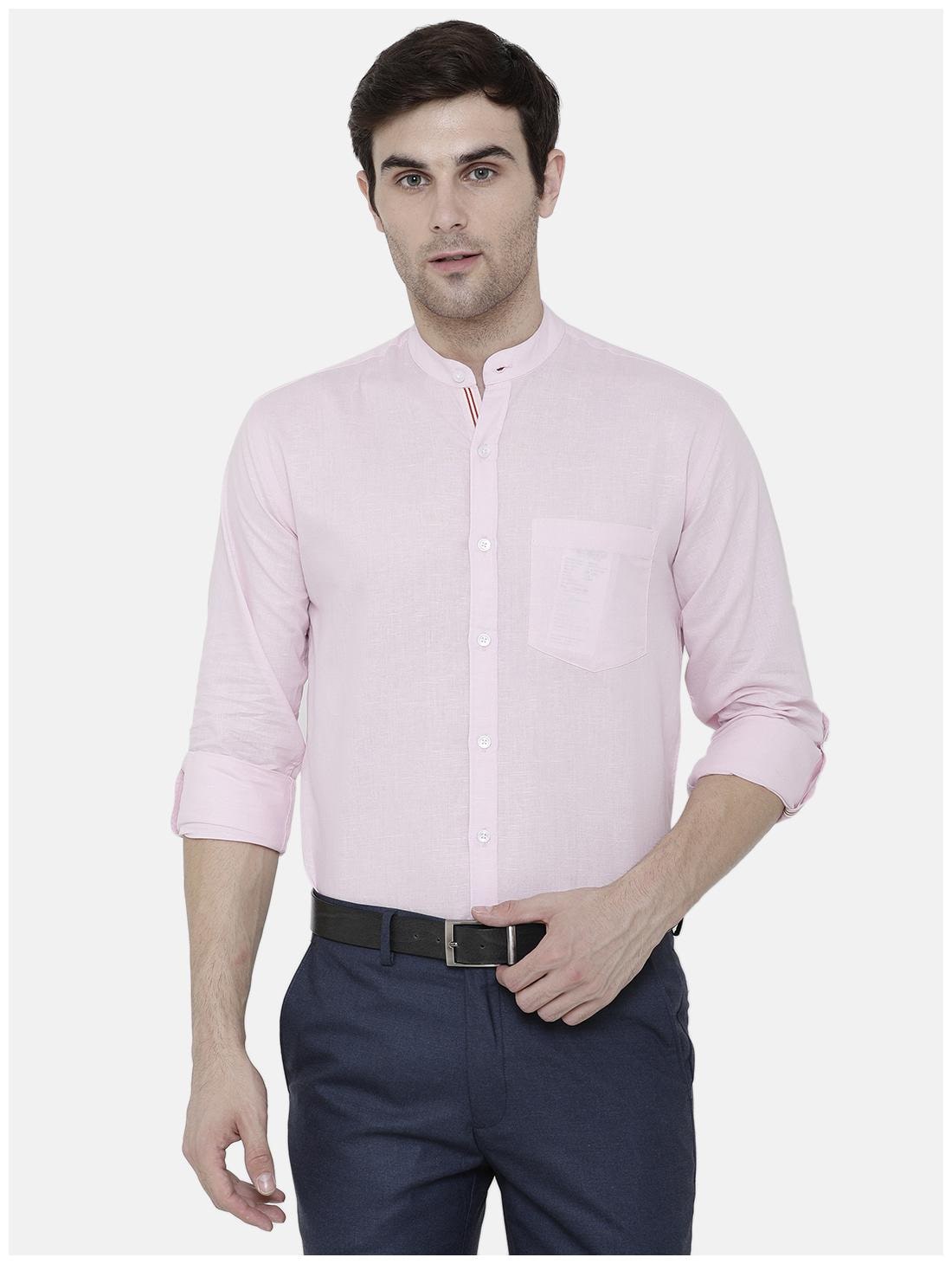 

Linen Club Men Regular fit Formal Shirt - Pink