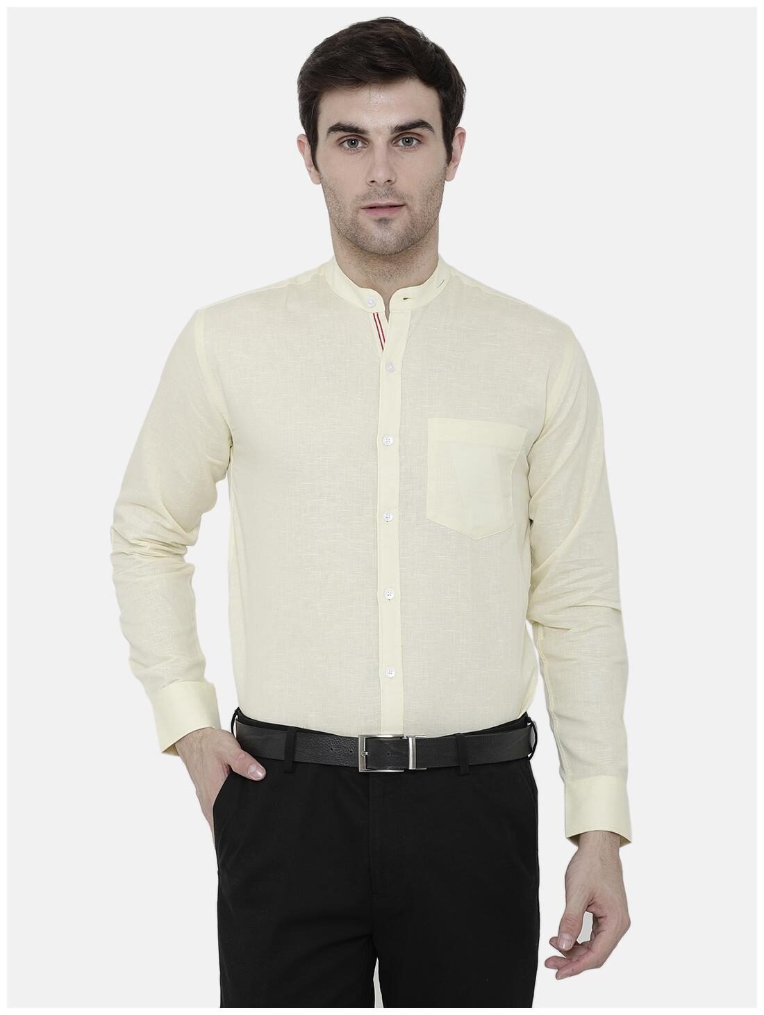 

Linen Club Men Regular fit Formal Shirt - Yellow