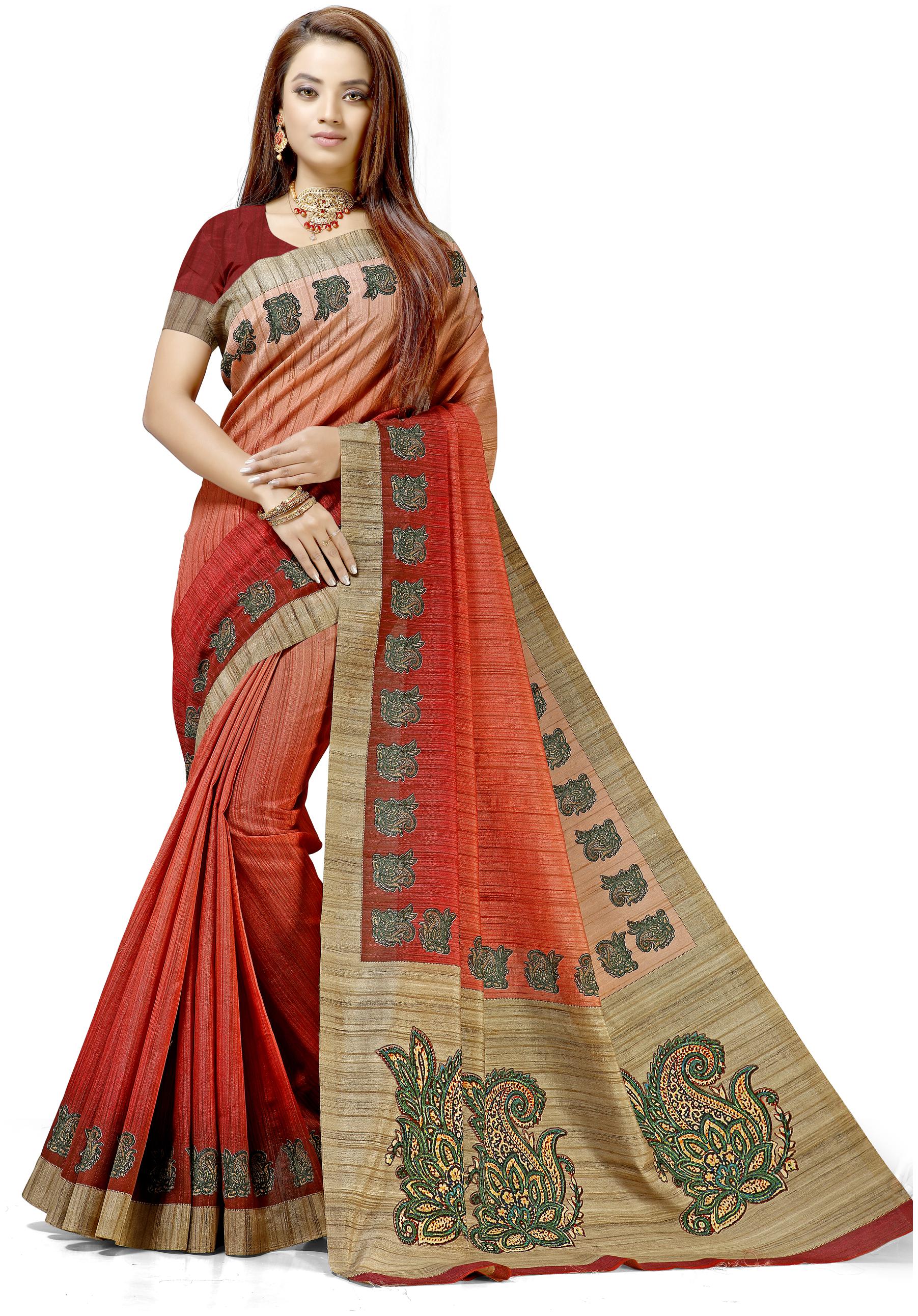 

Maniyar Women Silk Saree Peach