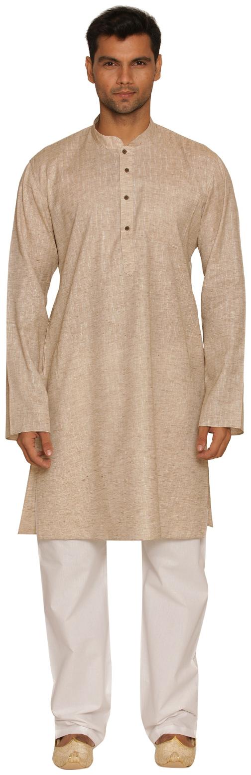 

Manyavar Classic Beige Kurta