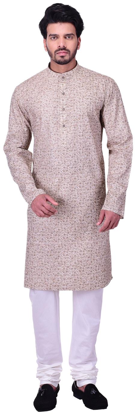 

Manyavar Beige Designer Kurta