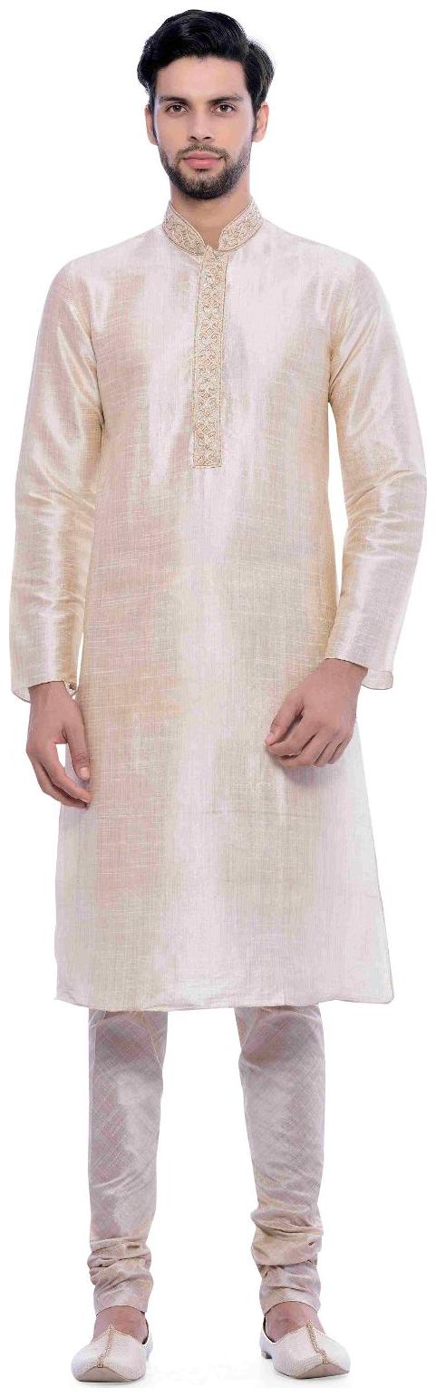 

Manyavar Beige Textured Kurta Chudidar Set