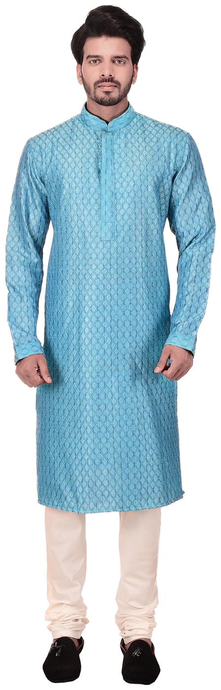 

Manyavar Blue Kurta Set