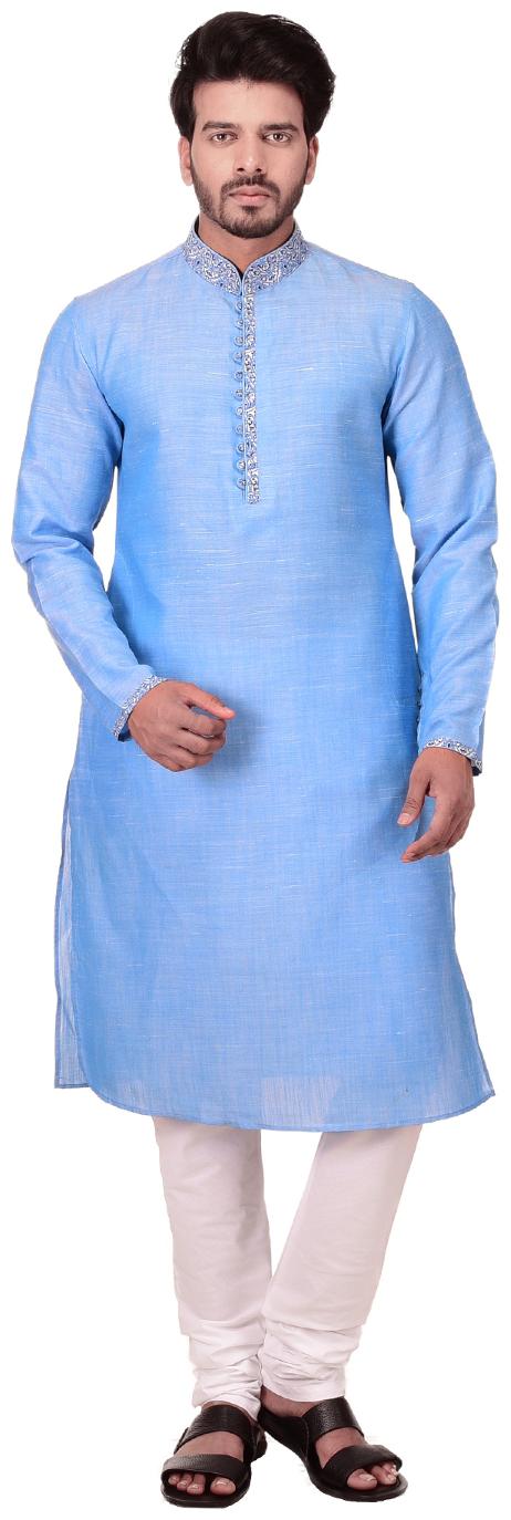 

Manyavar Blue Kurta Set