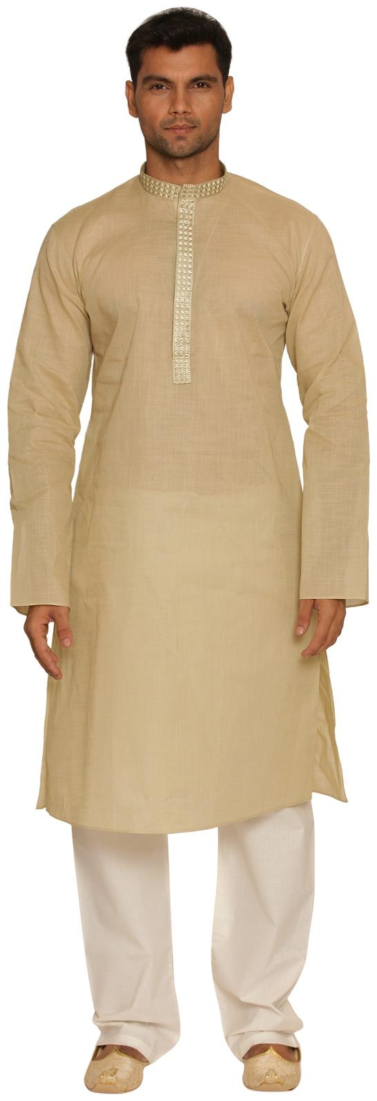

Manyavar Classic Beige Men s Kurta and Churidar