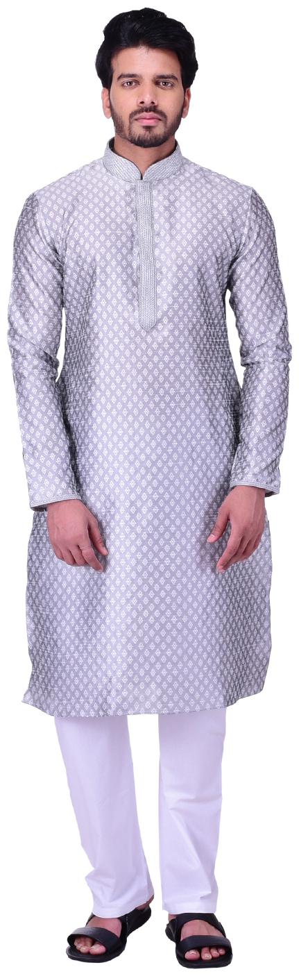

Manyavar Grey Kurta and Pyjama Set