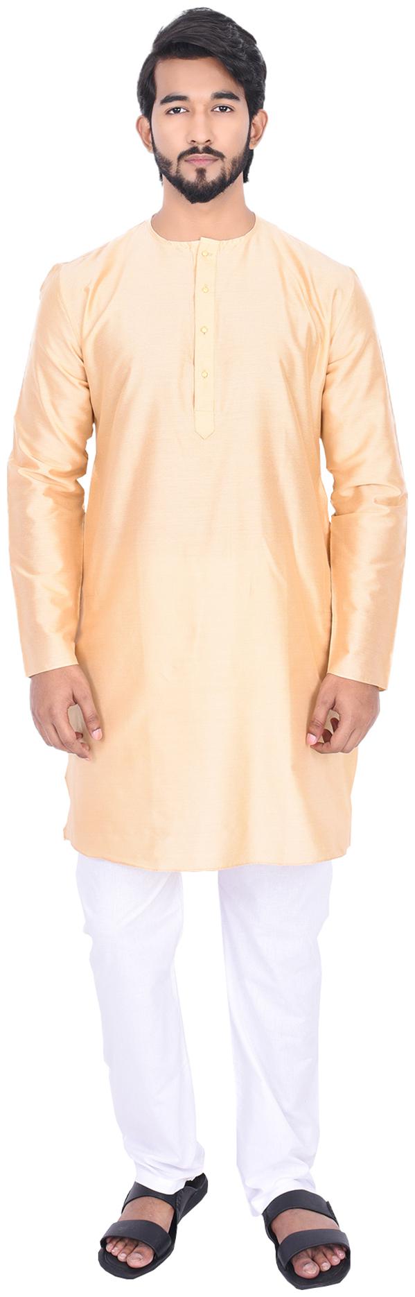 

Manyavar Men Beige Regular Fit Kurta