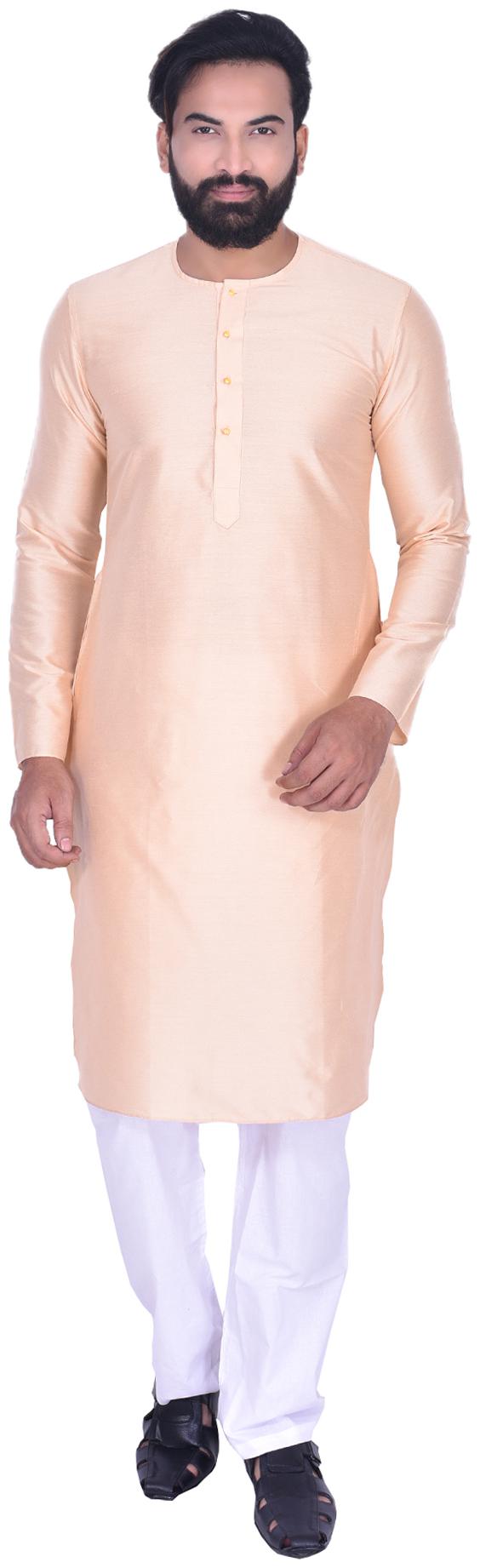 

Manyavar Men Beige Regular Fit Kurta