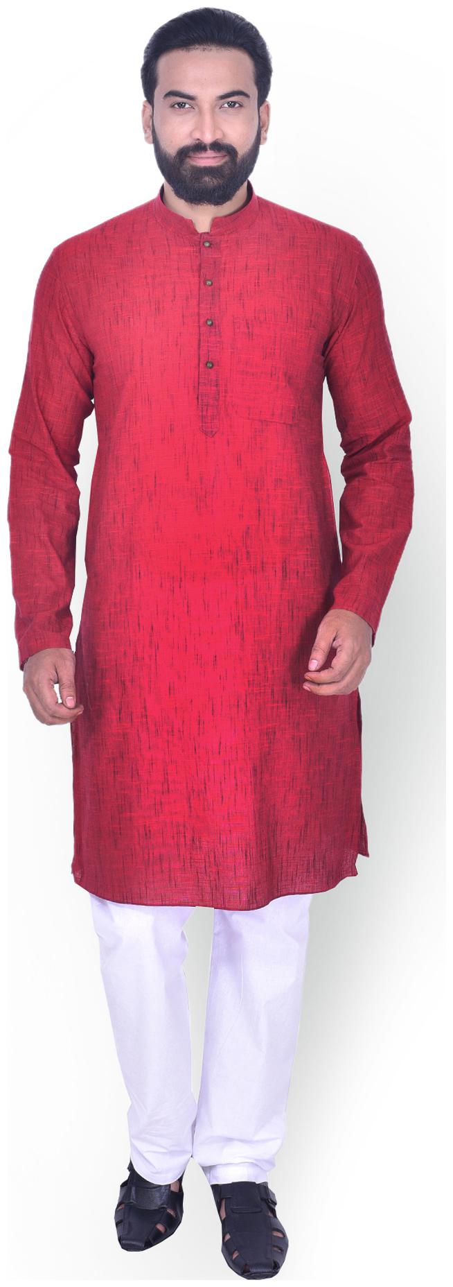 

Manyavar Men Maroon Regular Fit Kurta