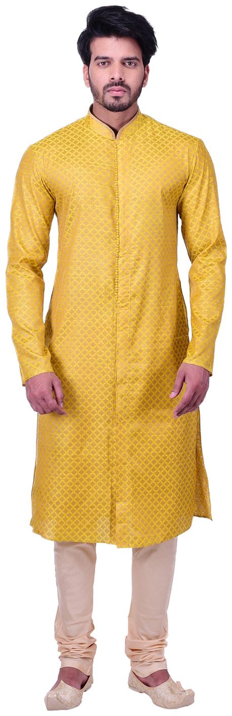 

Manyavar Mustard Kurta Set