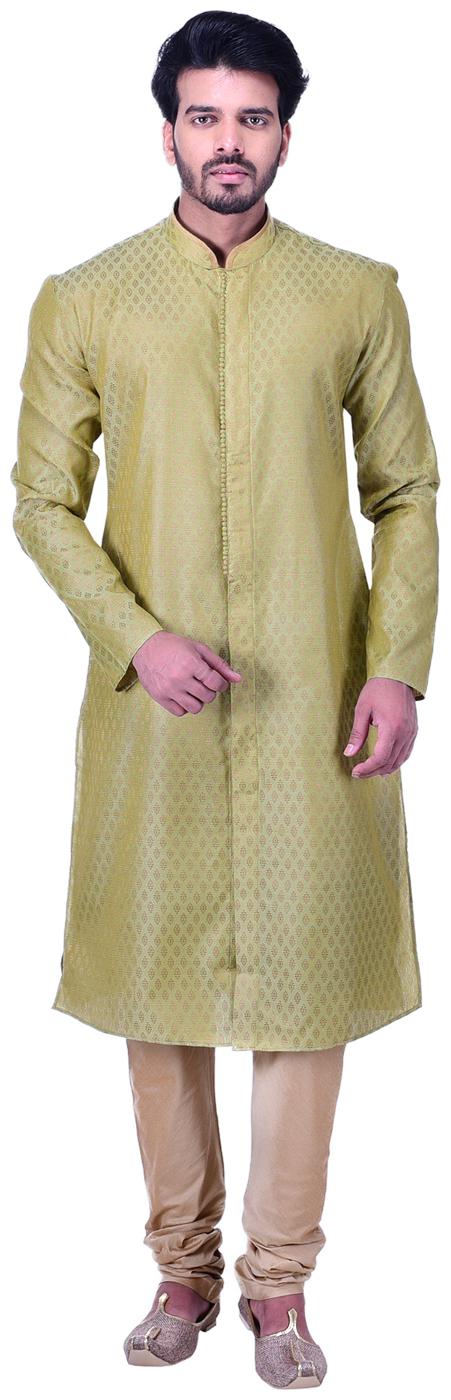 

Manyavar Olive Green Kurta Set