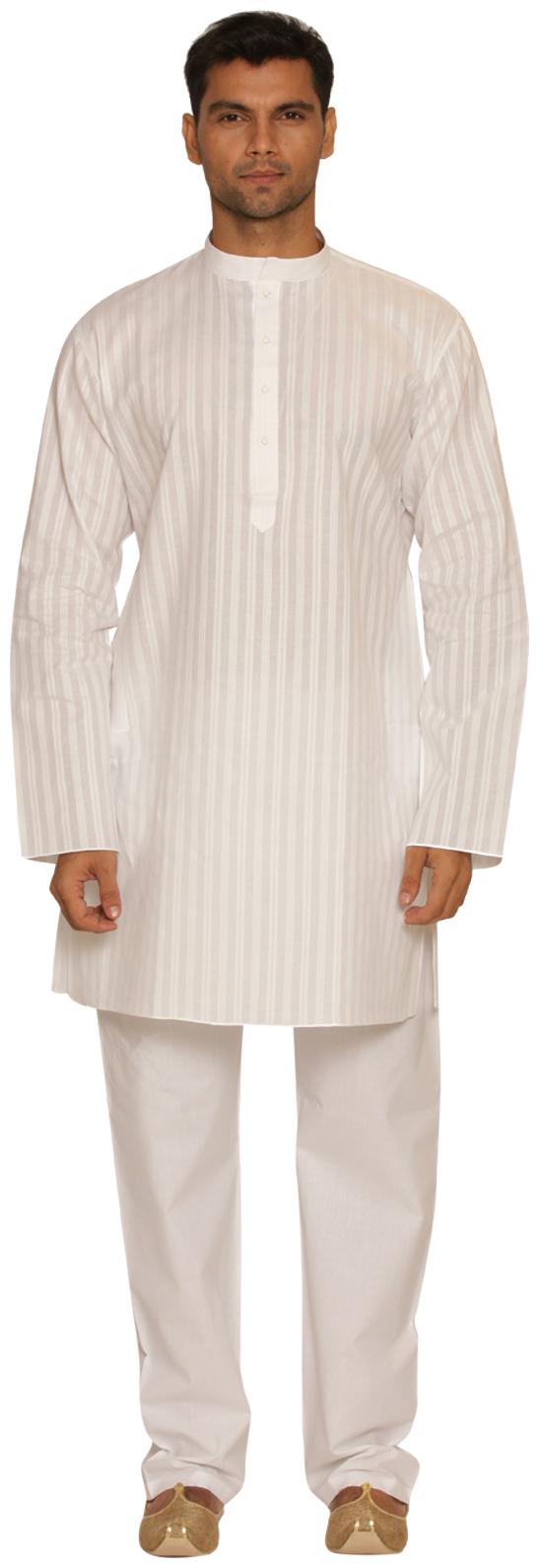 

Manyavar Simple Men s White Kurta and Pyjama