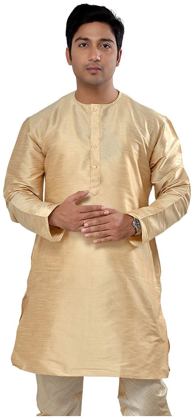 

Manyavar Simple Deep Beige Solid Kurta
