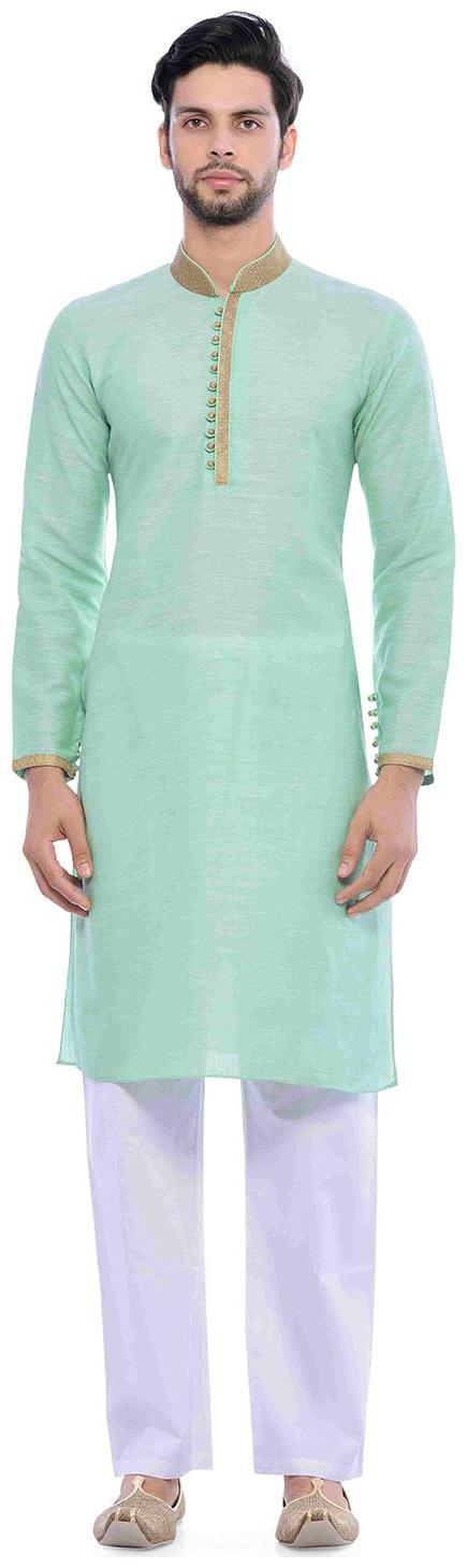 

Manyavar Trendy Light Green Kurta Churidar