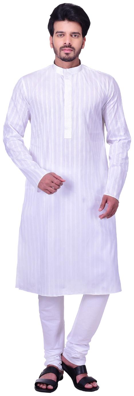 

Manyavar White Kurta Set