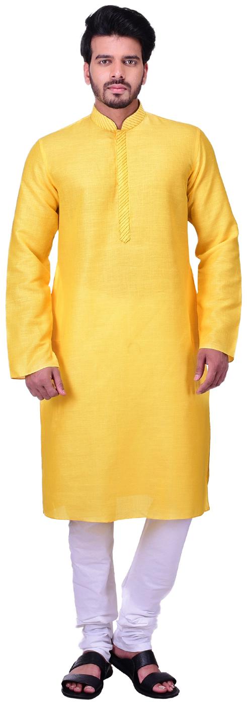 

Manyavar Yellow Kurta Set