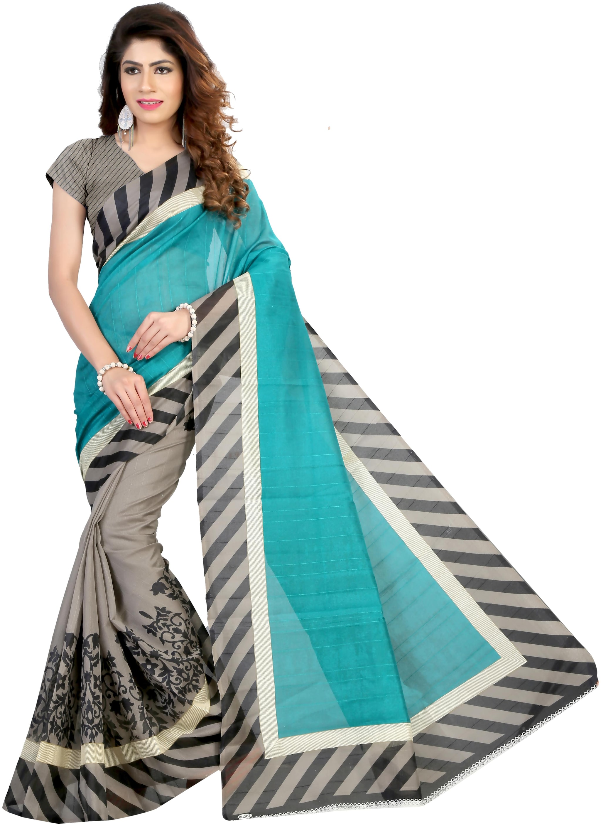 

Marabout Synthetic Floral Multi Regular Saree For Women