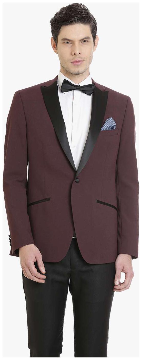 

Maroon Classy Tuxedo Men s Jacket