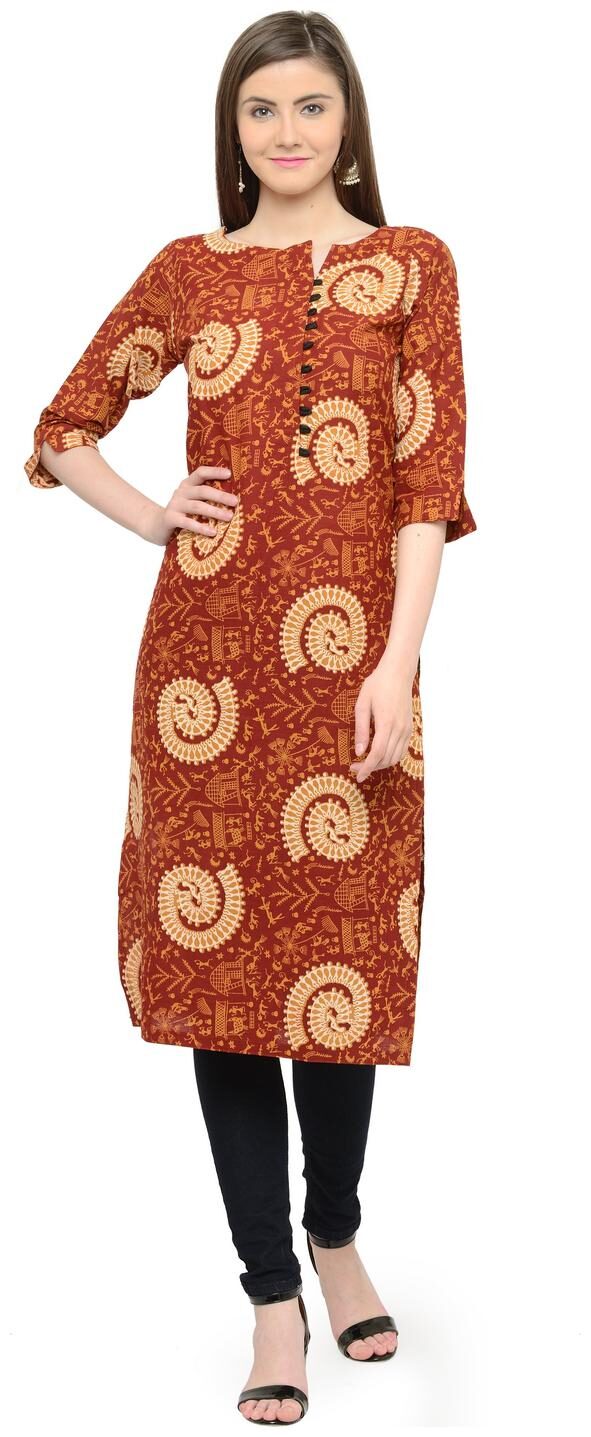 

Maroon Jaipuri Kurti