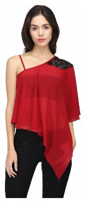 

Eavan Women Floral A-line top - Maroon