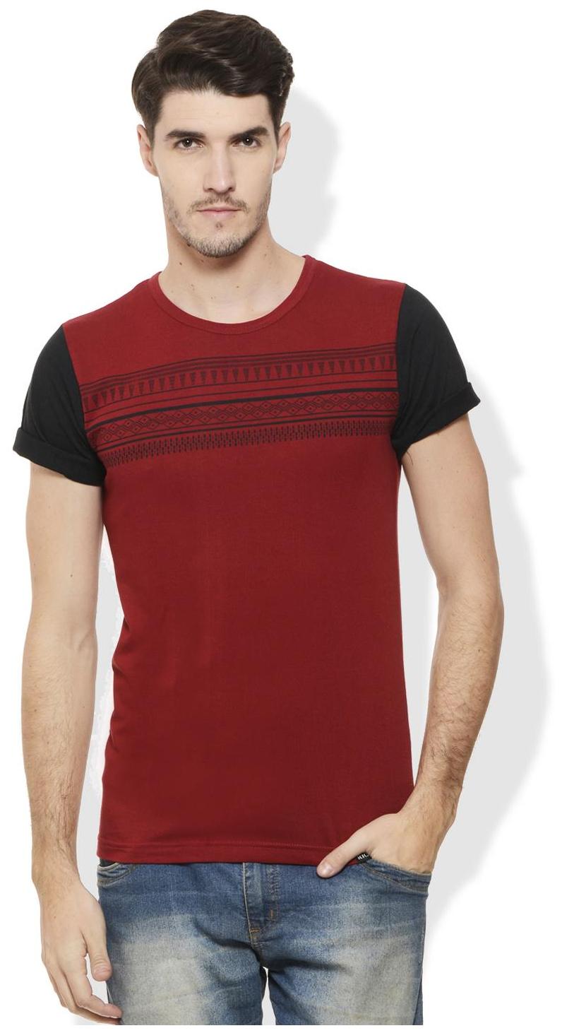 

Rigo Men Red Slim fit Cotton Round neck T-Shirt - Pack Of 1