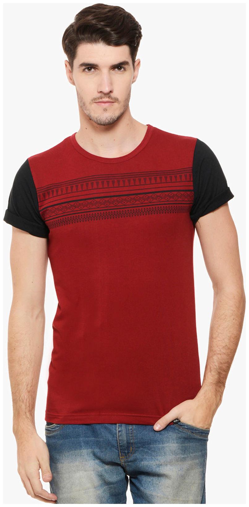 

Rigo Men Red Regular fit Cotton Round neck T-Shirt - Pack Of 1