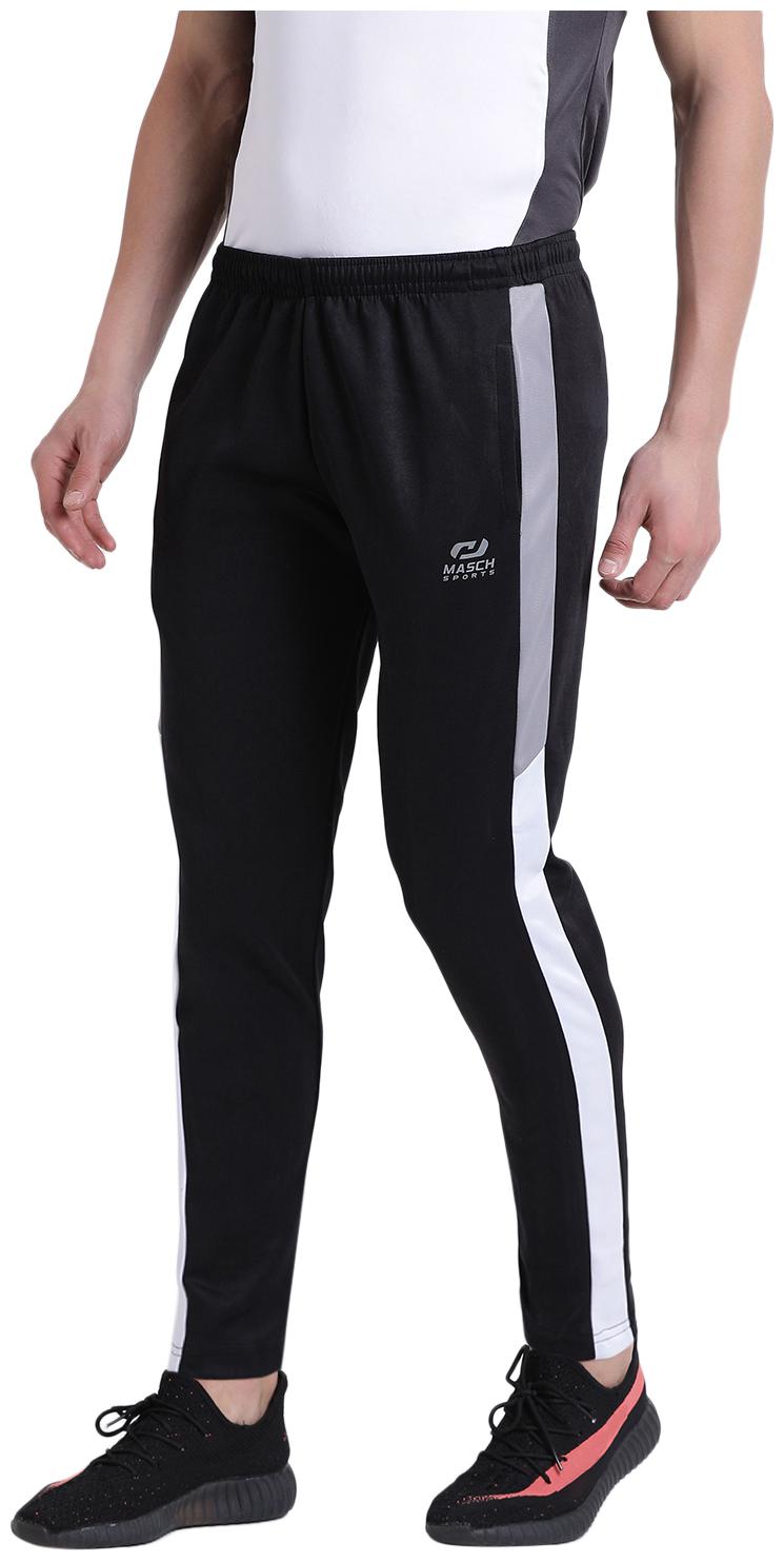 

Masch Sports Mens Active Wear Regular-fit Lower with Elastic Waistband Casual Trouser Cum Running Track Pant with Pockets