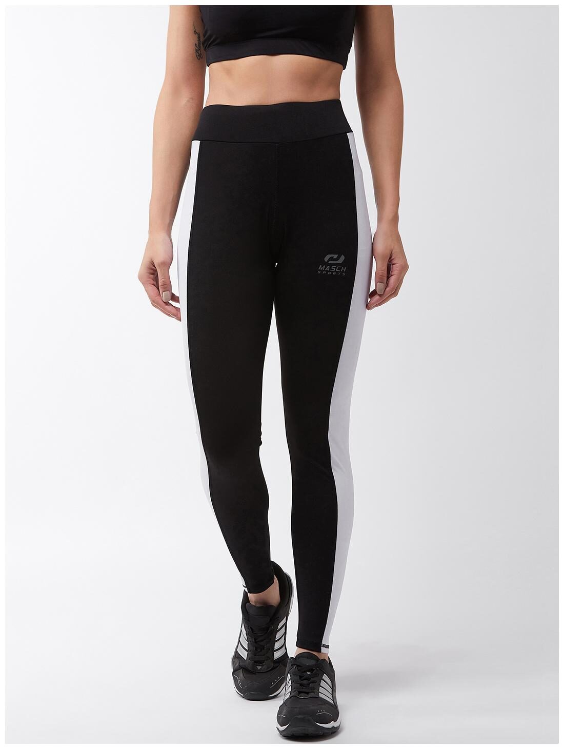 

Masch Sports Striped Tights - Black