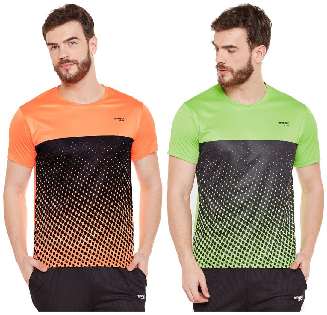 

Masch Sports Men Brown Regular fit Polyester Polo collar T-Shirt - Pack Of 2