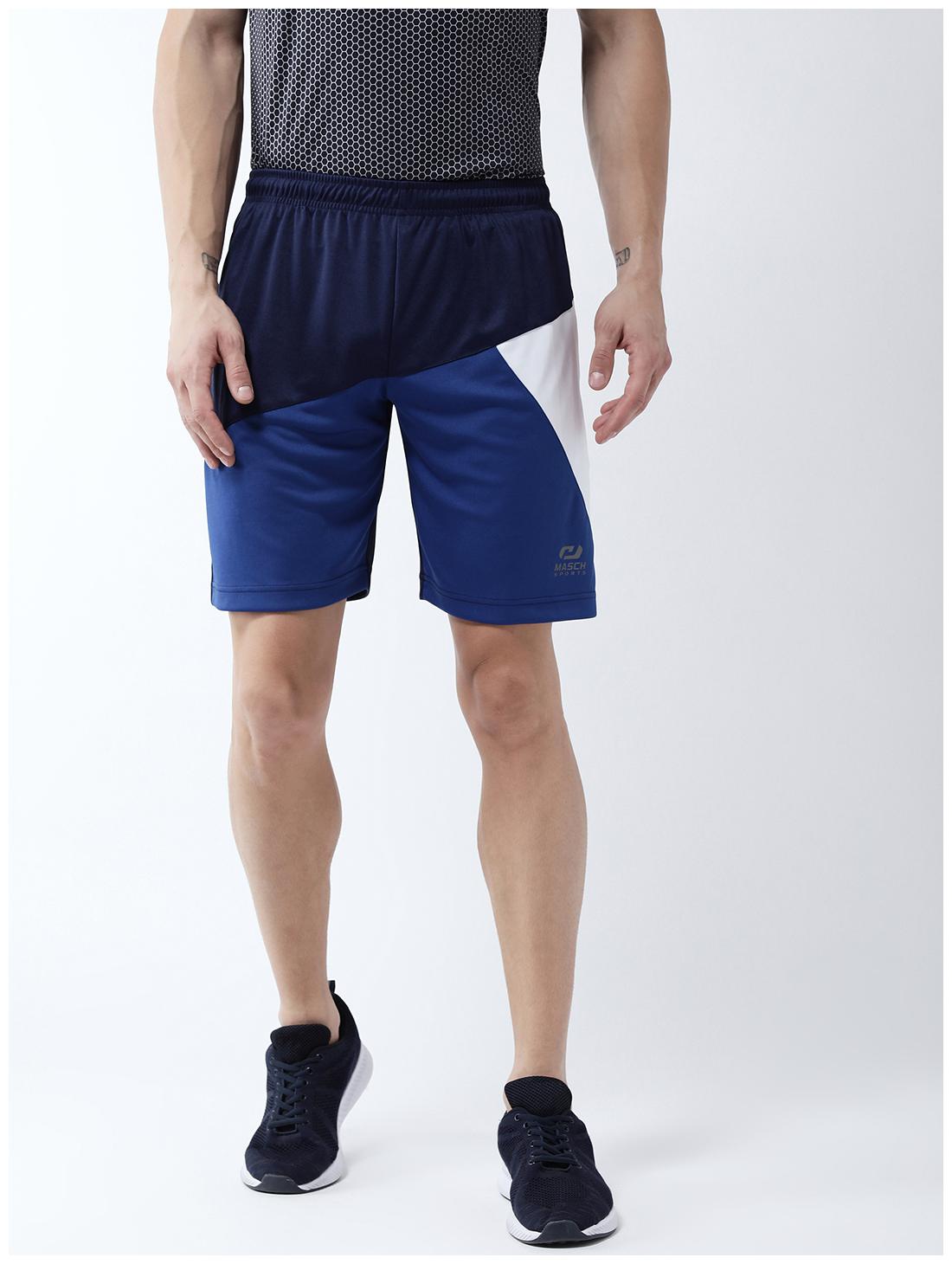 

Masch Sports Polyester Running Shorts - Blue White