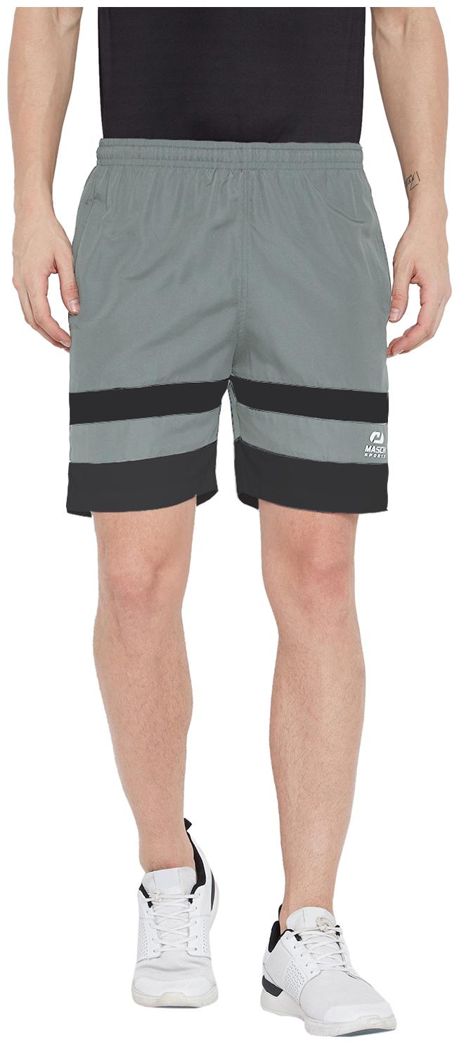 

Masch Sports Mens Regular Fit Grey Soft Polyester Sports Shorts-Active Wear Sports Wear Gym Wear Shorts For Men