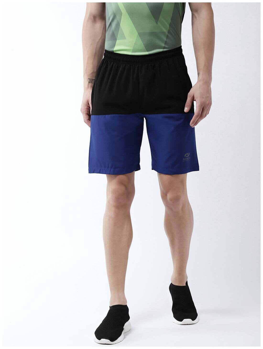 

Masch Sports Polyester Running Shorts - Blue Black