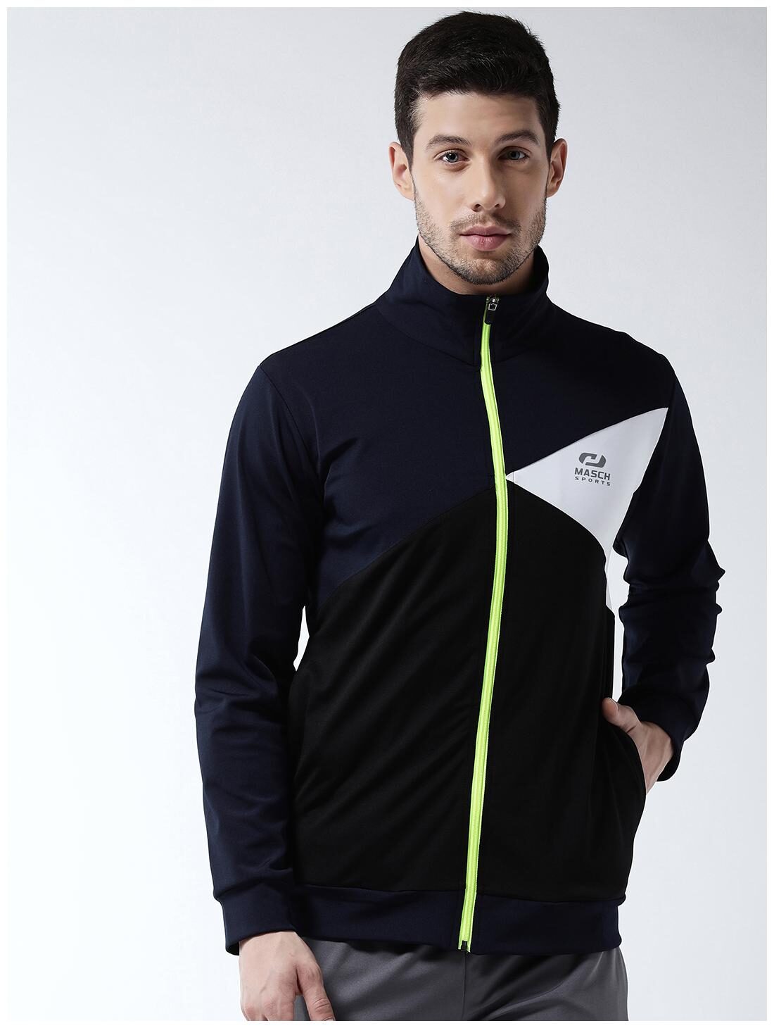 

Masch Sports Men Polyester Sports Track Jacket Multi